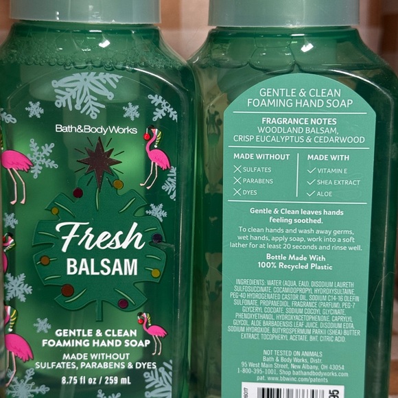 NEW B&BW(2) Fresh Balsam Foaming hand soaps 8.75 fl oz - Picture 2 of 2